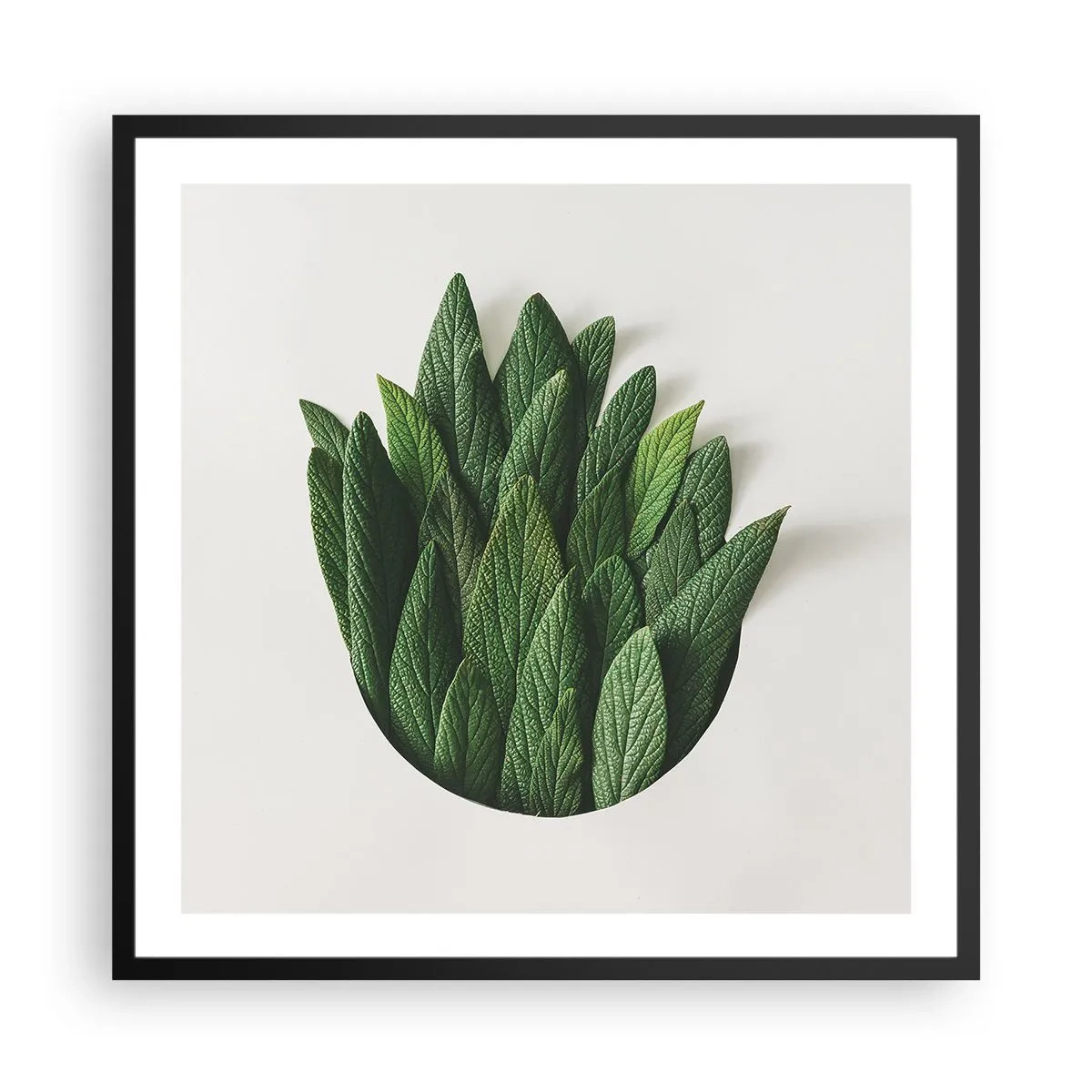 Poster in einem schwarzem Rahmen - Ungebremste Neugier - 60x60 cm