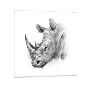 Glasbild - Bild auf glas - Afrikanisches Porträt - 70x70 cm