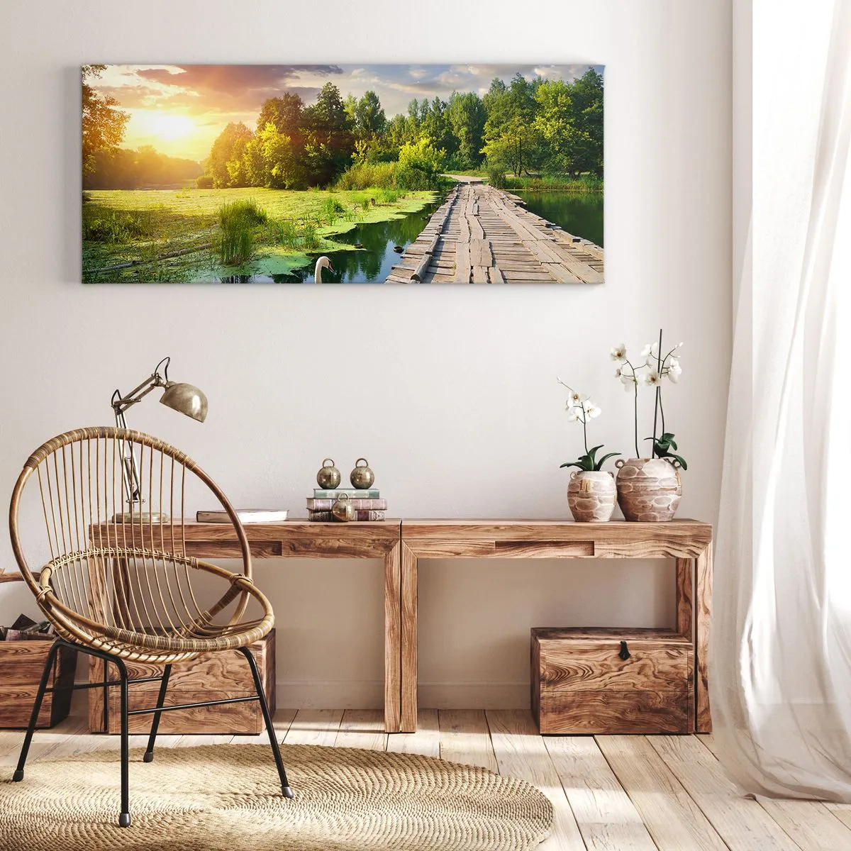 Bild auf Leinwand - Leinwandbild - Sommer, Sommer überall - 100x40 cm