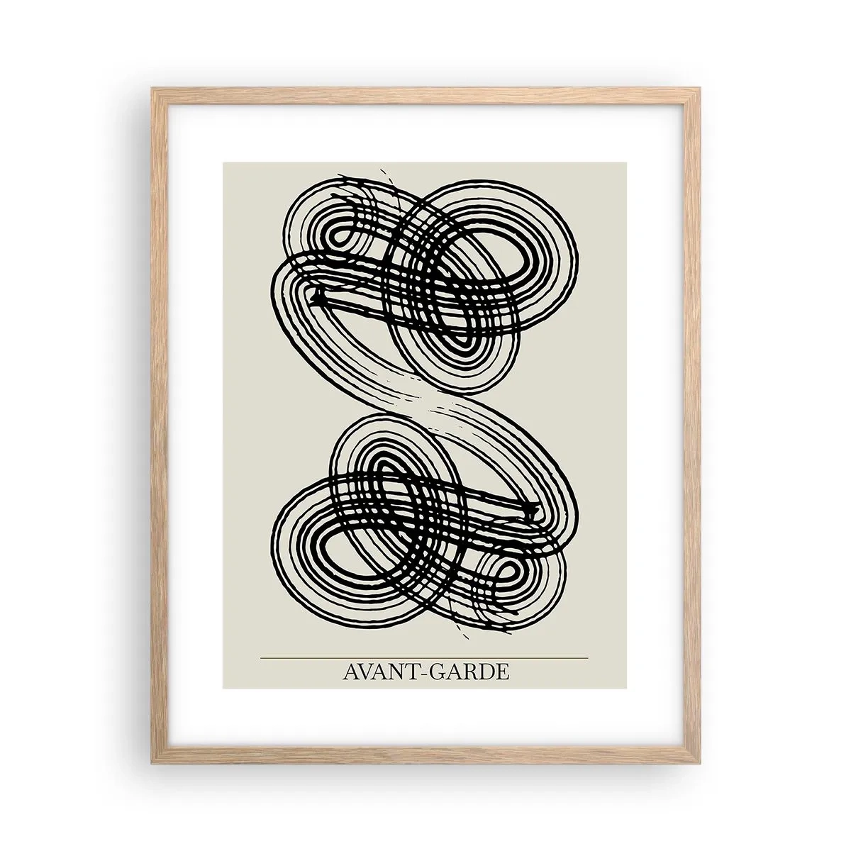 Poster in einem Rahmen aus heller Eiche - Es kam spontan heraus - 40x50 cm