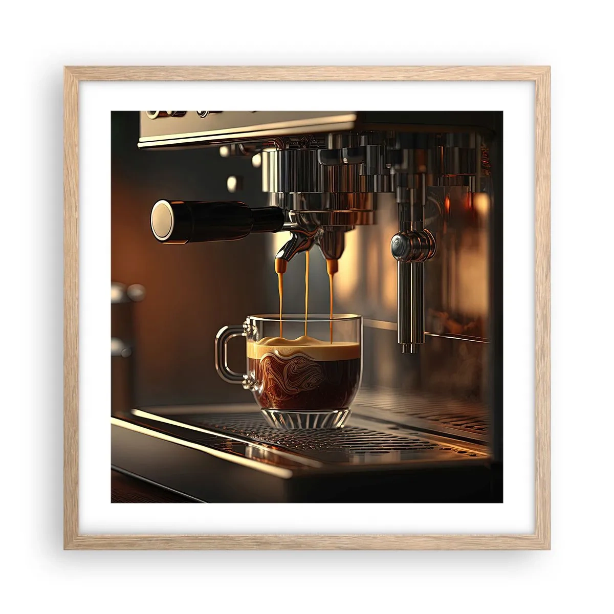 Poster in einem Rahmen aus heller Eiche - Sinnliche Mischung - 50x50 cm