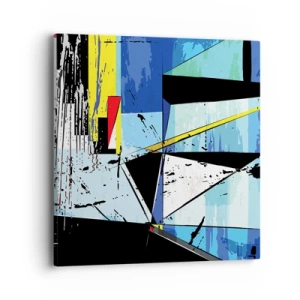 Bild auf Leinwand - Leinwandbild - Betrachten Sie die Welt aus einem Blickwinkel ... - 40x40 cm