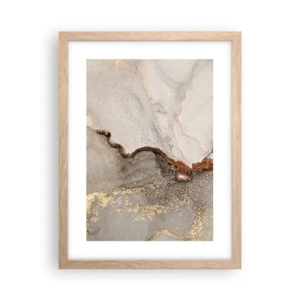 Poster in einem Rahmen aus heller Eiche - An der Grenze der Farben - 30x40 cm