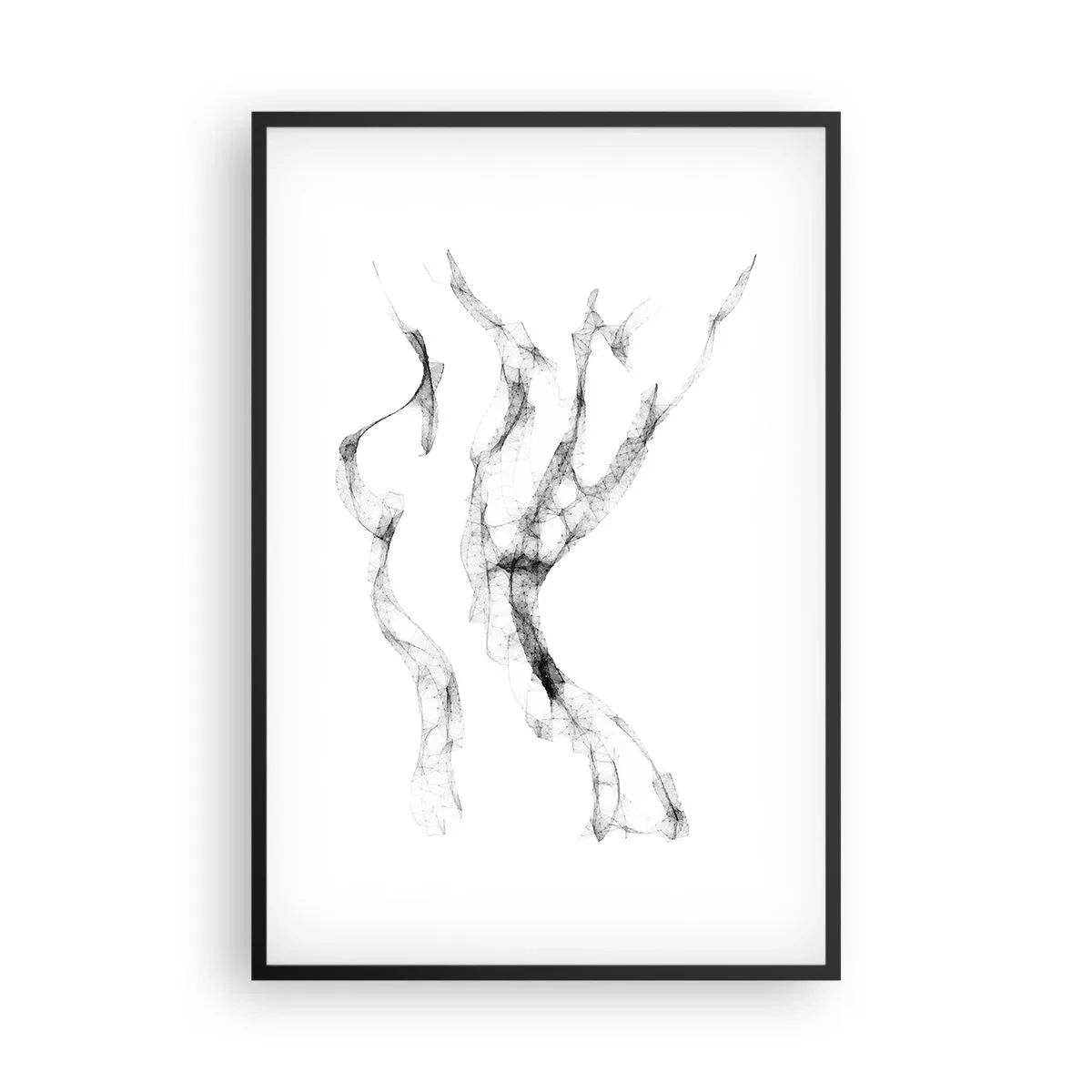 Poster in einem schwarzem Rahmen - Schön und stark - 61x91 cm