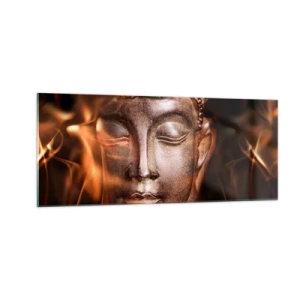 Glasbild - Bild auf glas - Es existiert nur hier und jetzt - 100x40 cm
