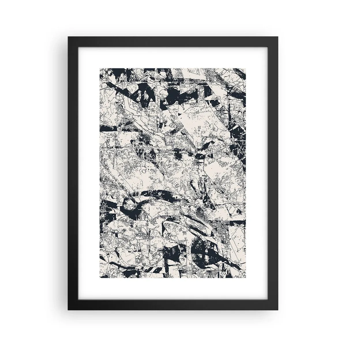 Poster in einem schwarzem Rahmen - Durchdringung der Gegensätze - 30x40 cm