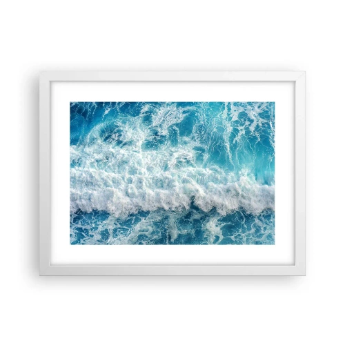 Poster in einem weißen Rahmen - Freudig und springend - 40x30 cm