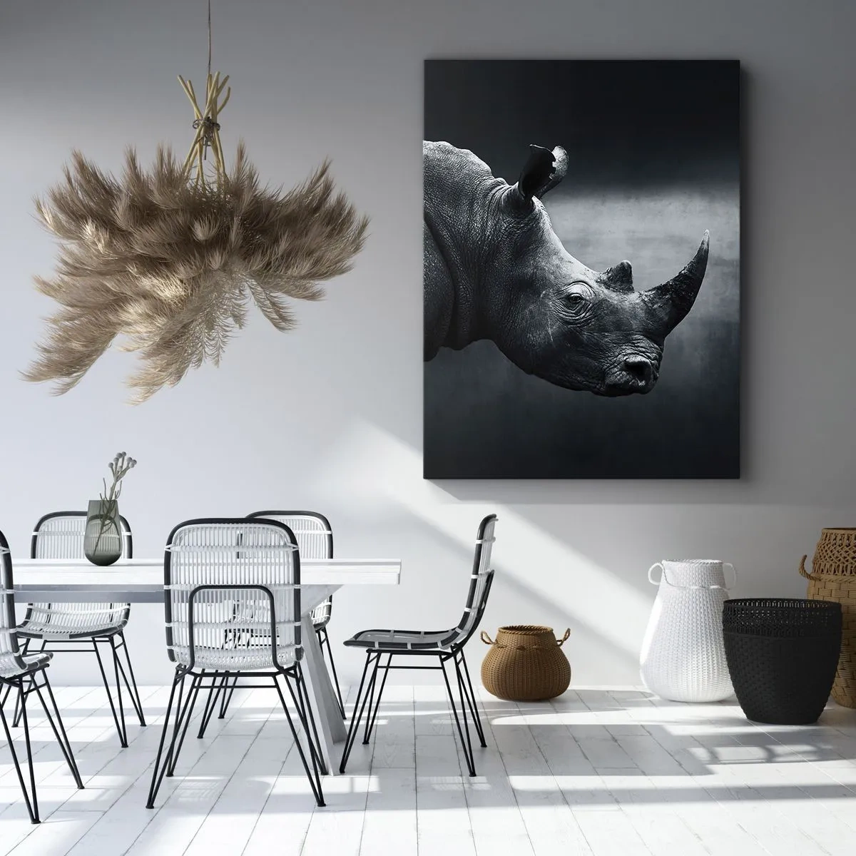 Bild auf Leinwand - Leinwandbild - Richtiges Profil - 65x120 cm
