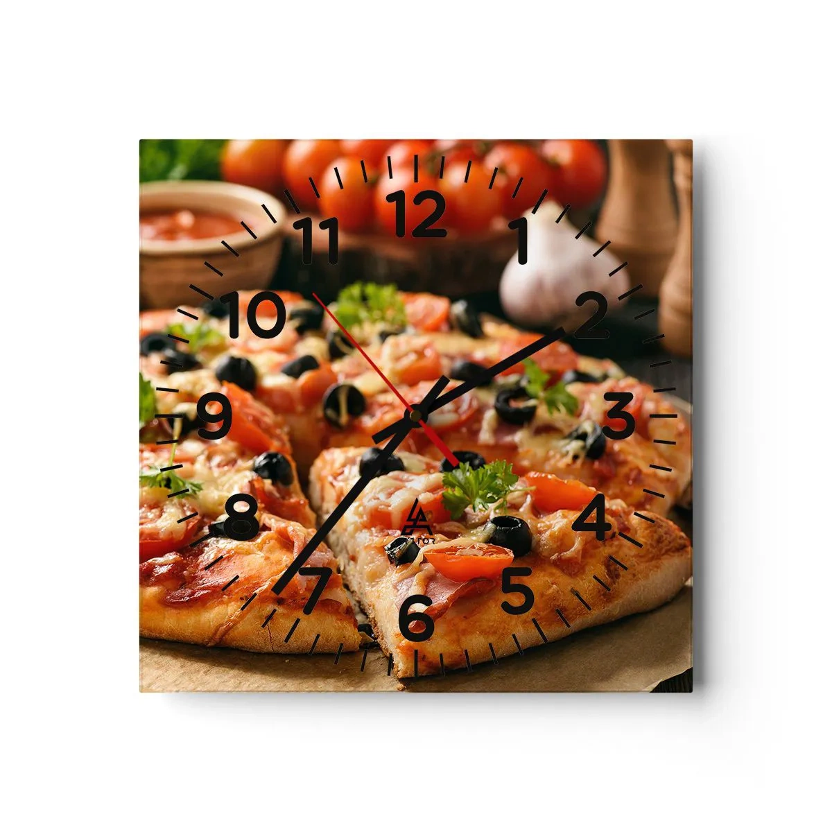 Wanduhr - Glasuhr - Du bist schon wieder davongekommen - 30x30 cm