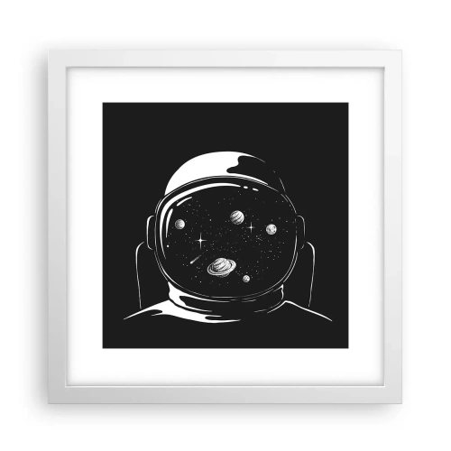 Poster in einem weißen Rahmen - Schöne Aussicht - 30x30 cm