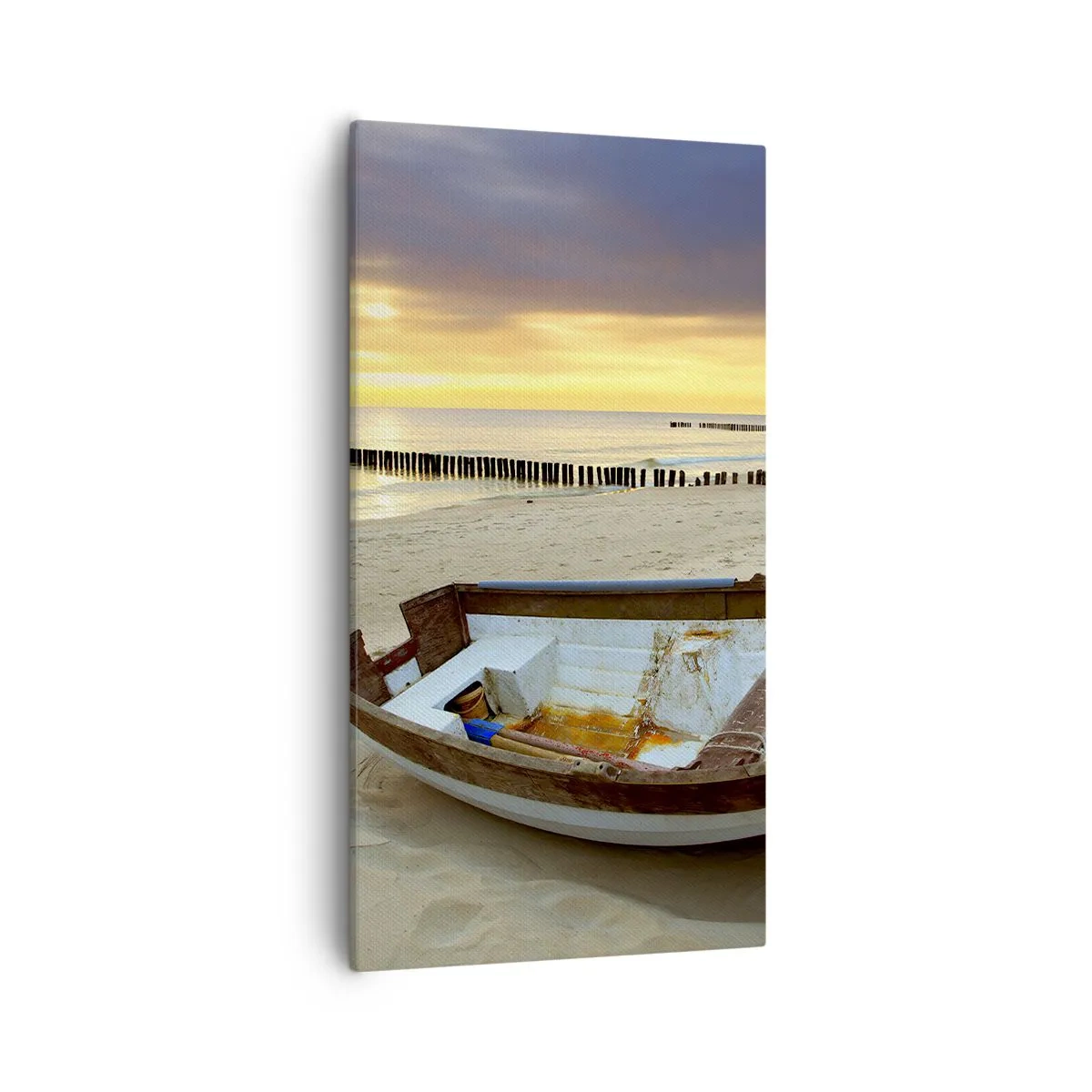 Bild auf Leinwand - Leinwandbild - Es gibt keine schöneren Strände - 55x100 cm