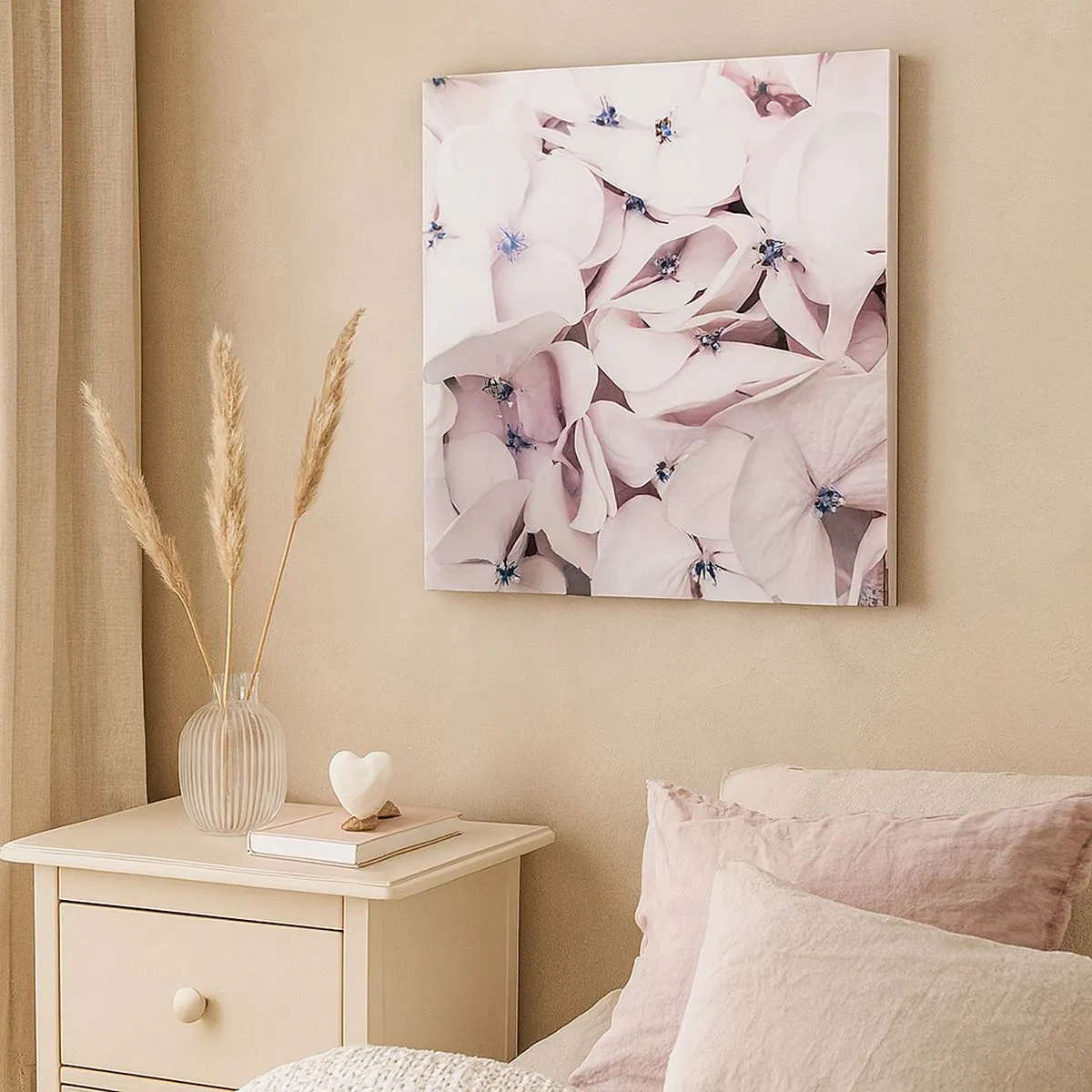 Bild auf Leinwand - Leinwandbild - In einer Blumenflut - 30x30 cm