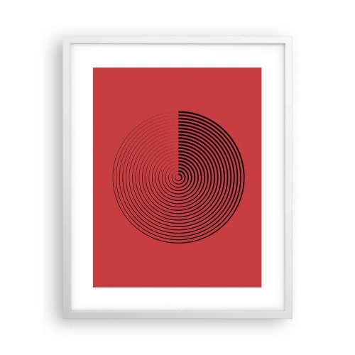 Poster in einem weißen Rahmen - Kreisbewegung - 40x50 cm
