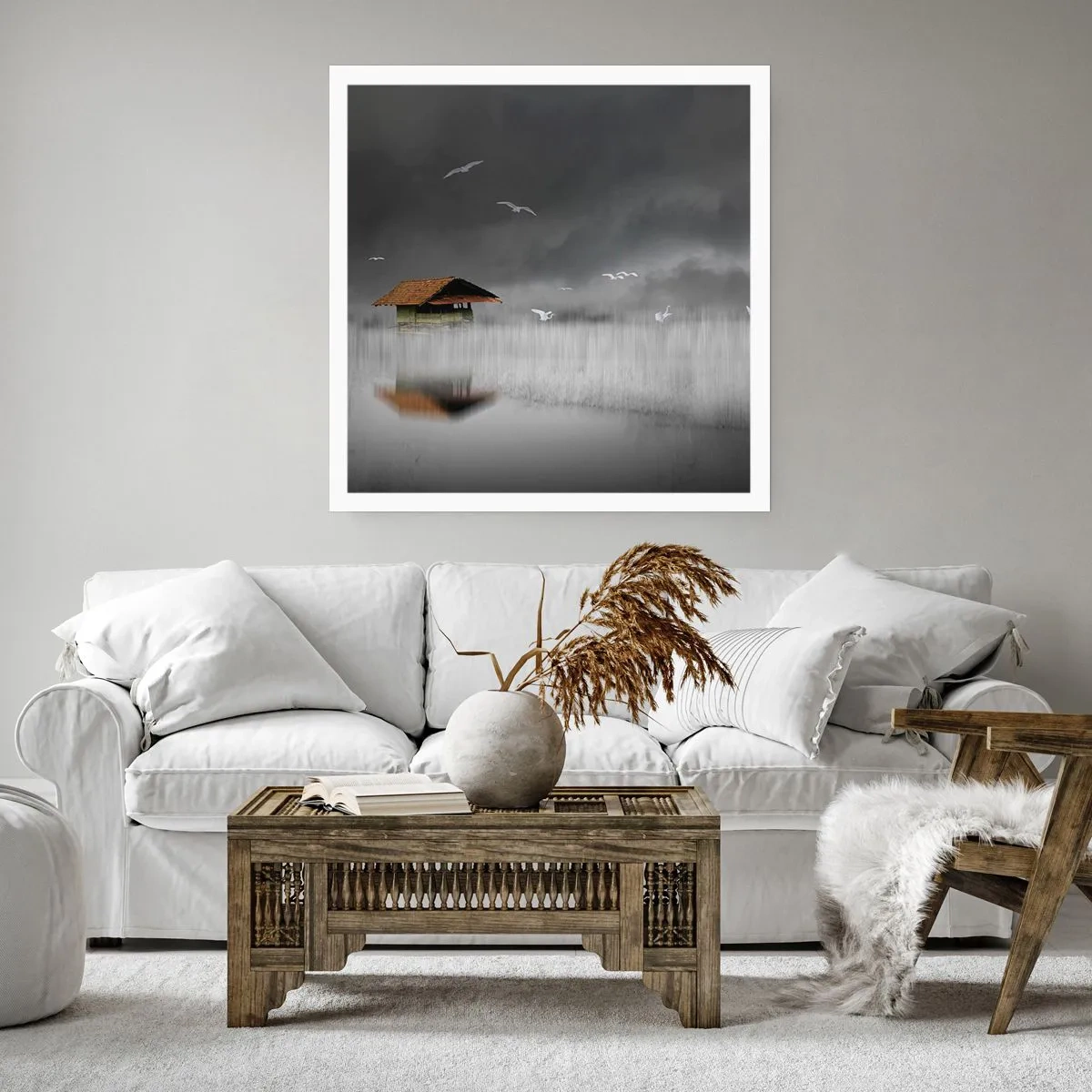 Poster - Schutz vor Regen - 40x40 cm