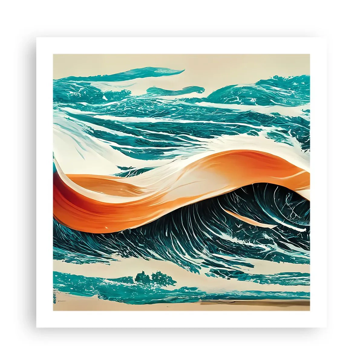 Poster - Traum eines Surfers - 60x60 cm
