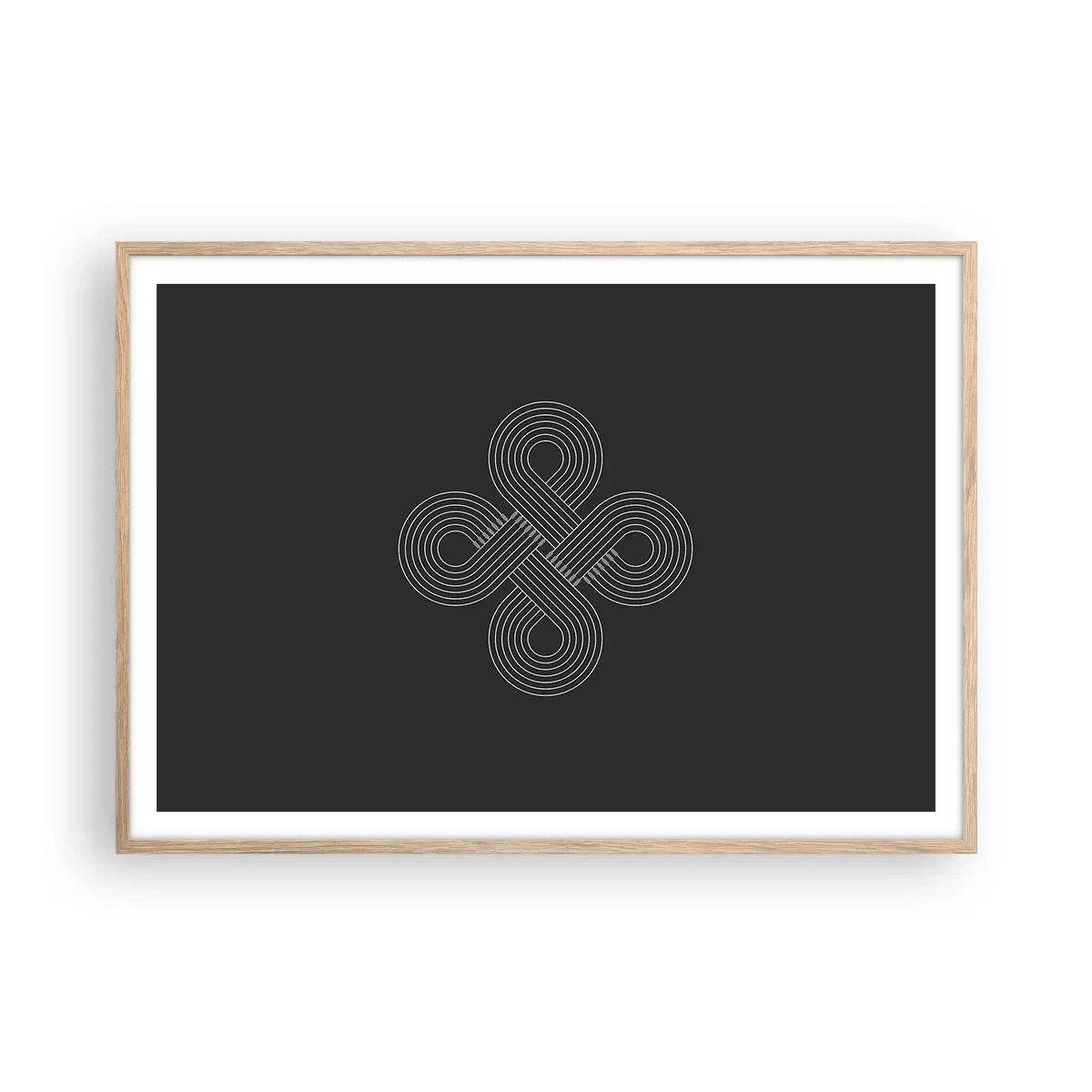 Poster in einem Rahmen aus heller Eiche - Im keltischen Geist - 100x70 cm