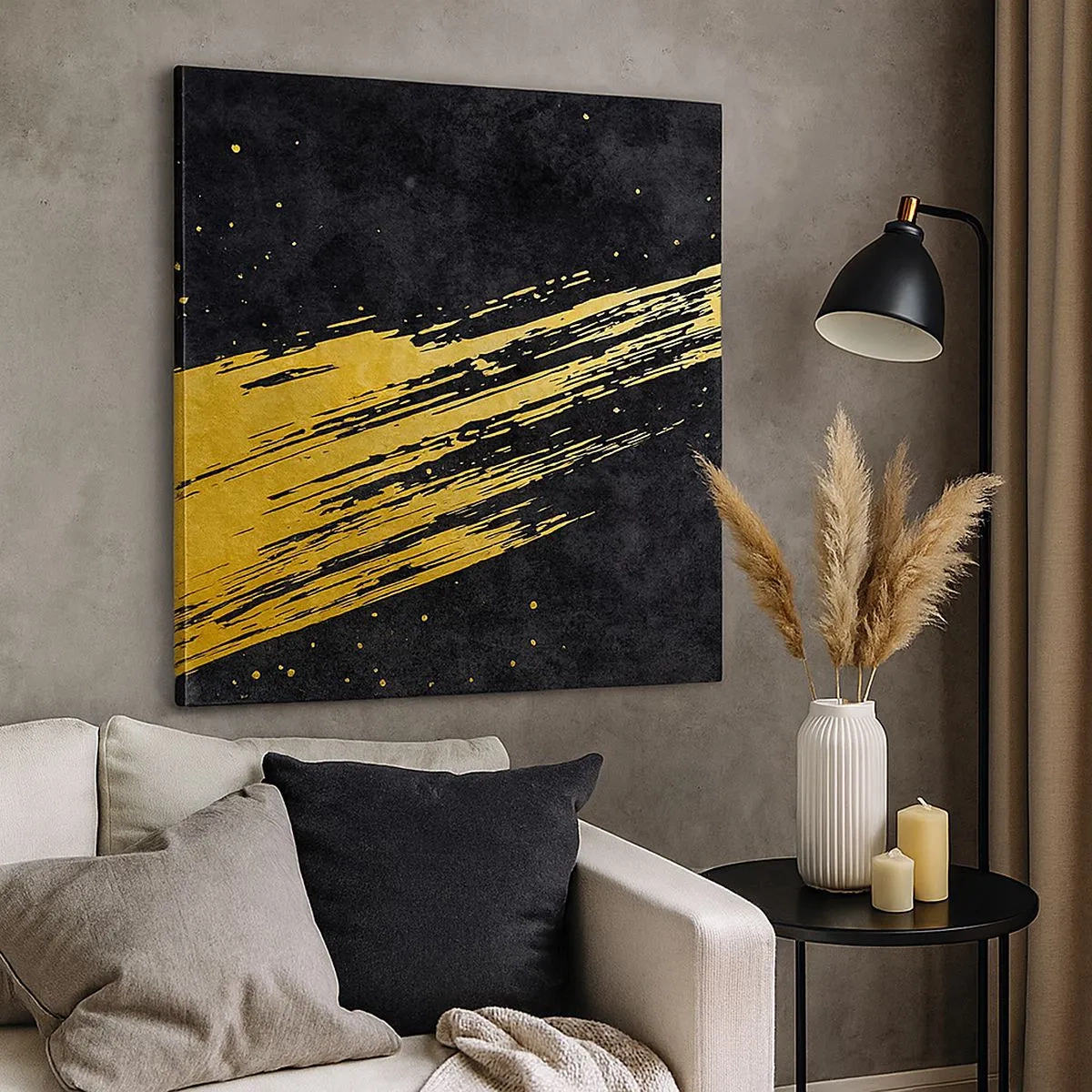 Bild auf Leinwand - Leinwandbild - Sprung in den Hyperraum - 30x30 cm