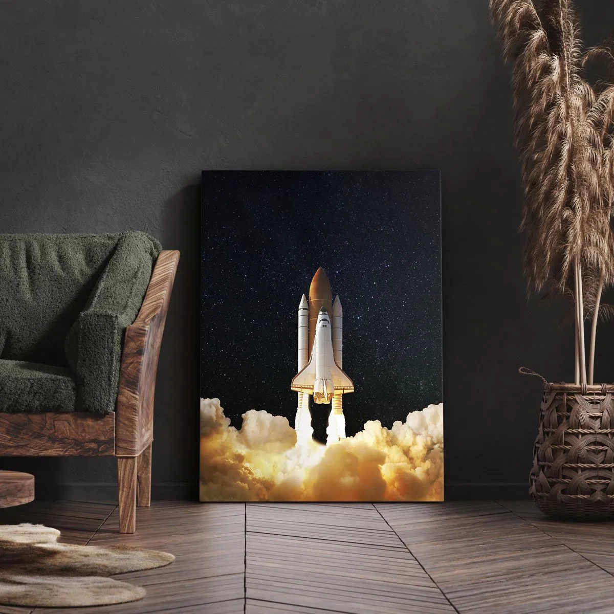 Bild auf Leinwand - Leinwandbild - Ad Astra! - 45x80 cm