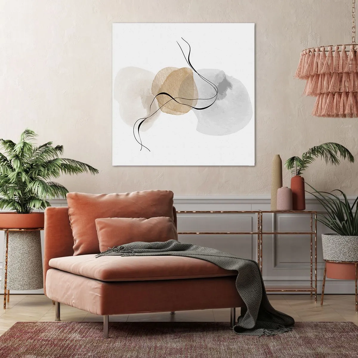 Bild auf Leinwand - Leinwandbild - Luftperlen - 30x30 cm