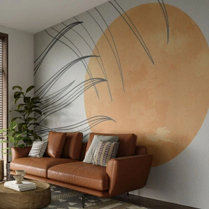 Selbstklebende Fototapete Deluxe Sticker - Immer der Sonne entgegen - Sonne, Minimalismus, Stück - 500x350 cm