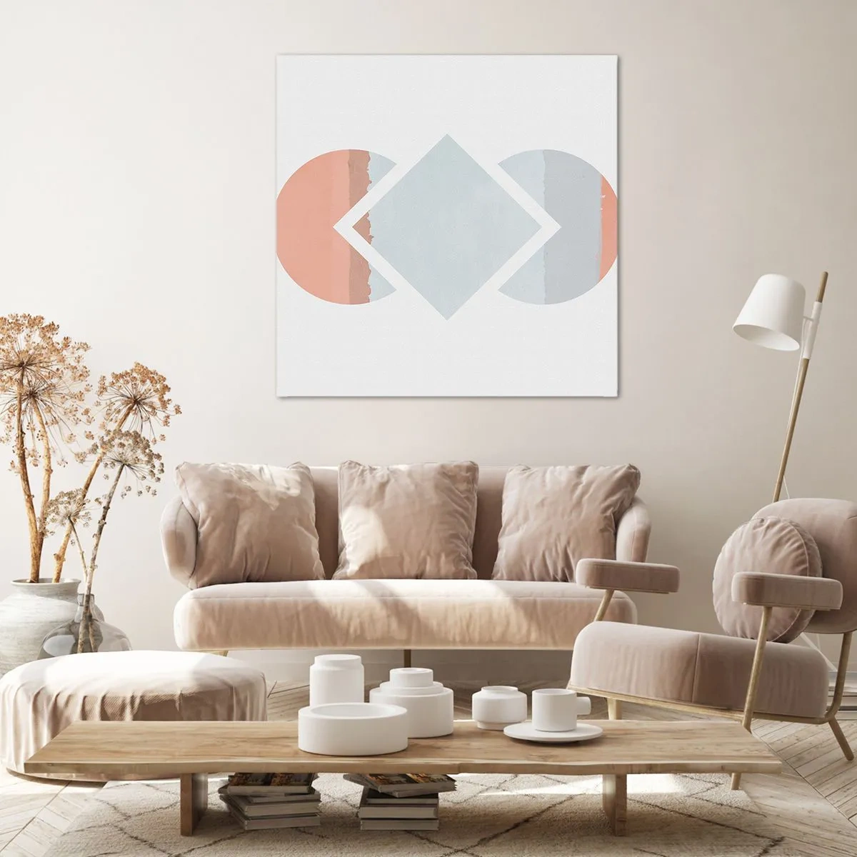 Bild auf Leinwand - Leinwandbild - Die Situation ist klar - 40x40 cm