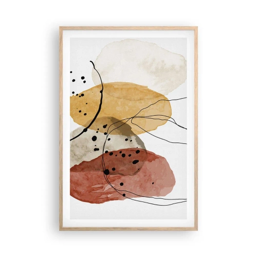 Poster in einem Rahmen aus heller Eiche - Wie leichte, transparente Luft - 61x91 cm