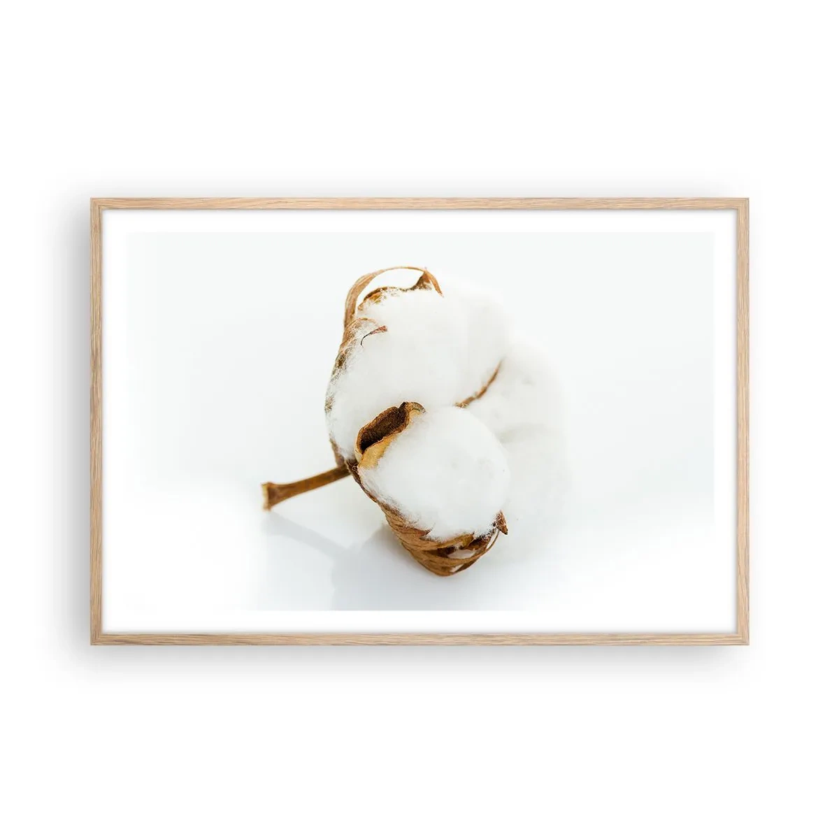 Poster in einem Rahmen aus heller Eiche - Von Natur aus weich - 91x61 cm