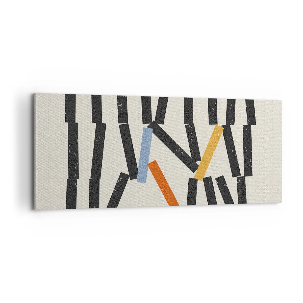 Bild auf Leinwand - Leinwandbild - Domino – Komposition - 100x40 cm