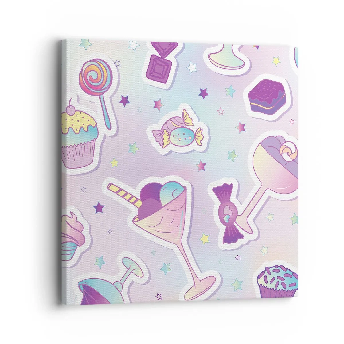 Bild auf Leinwand - Leinwandbild - Dass es jeden Tag ein Geburtstag wäre - 40x40 cm