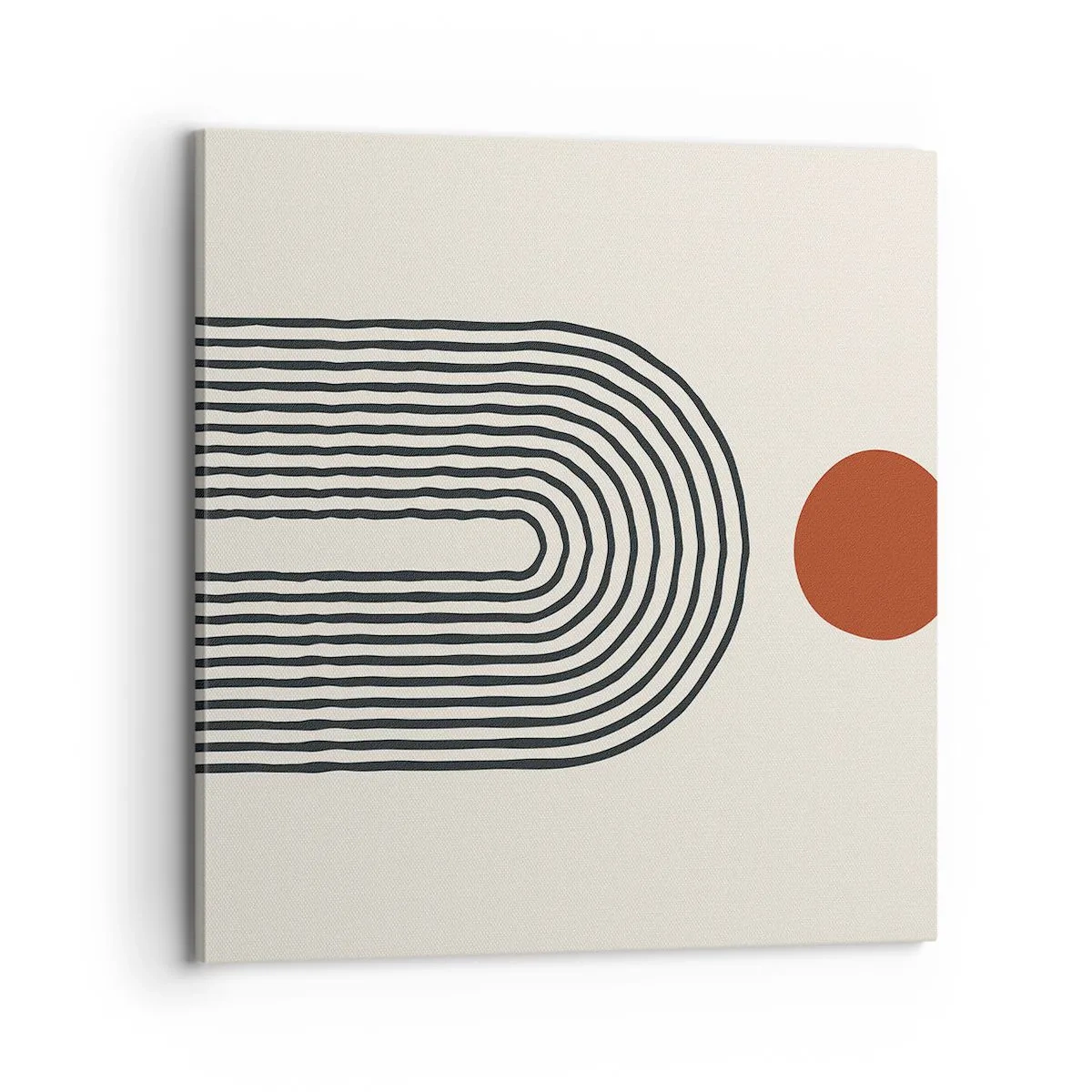 Bild auf Leinwand - Leinwandbild - Magnetismus von Formen und Farben - 70x70 cm