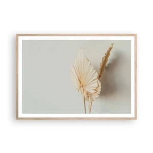 Poster in einem Rahmen aus heller Eiche - Wenn Sie Erleichterung brauchen - 100x70 cm