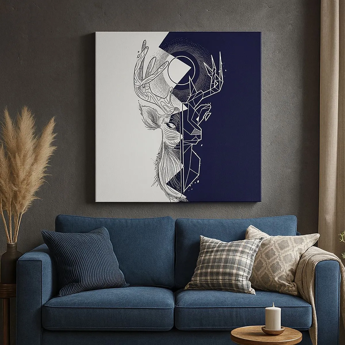 Bild auf Leinwand - Leinwandbild - Der Kampf und die Einheit der Gegensätze - 30x30 cm