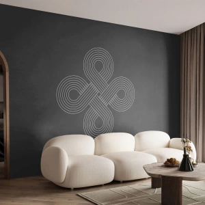 Selbstklebende Fototapete Deluxe Sticker - Im keltischen Geist - Abstraktion, Stück, Minimalismus - 500x350 cm