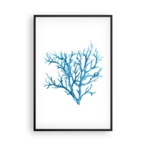 Poster in einem schwarzem Rahmen - Nautisches Filigran - 61x91 cm