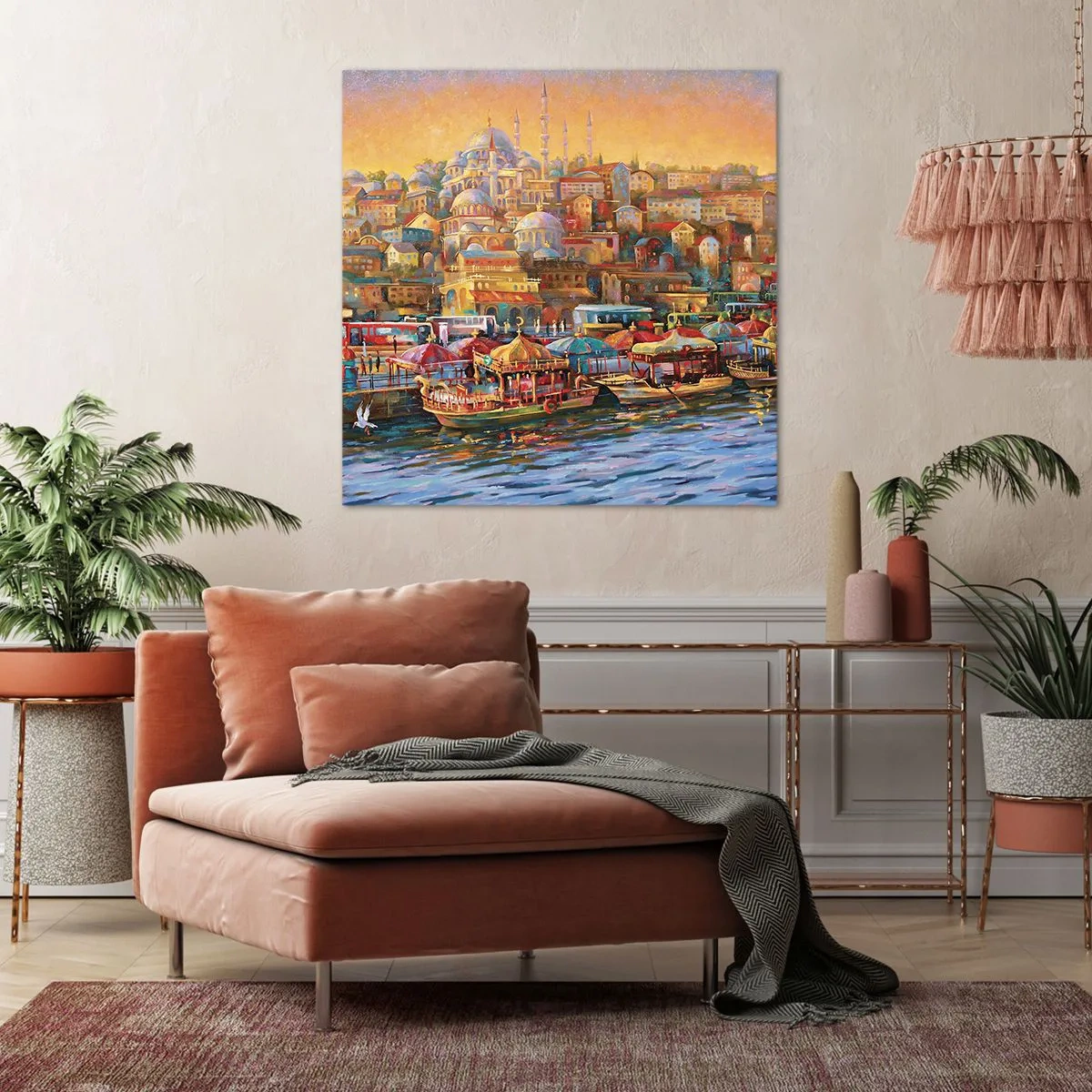 Bild auf Leinwand - Leinwandbild - Istanbuler Geschichte - 70x70 cm
