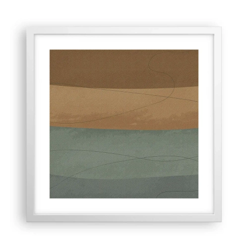 Poster in einem weißen Rahmen - Horizontale Komposition - 40x40 cm