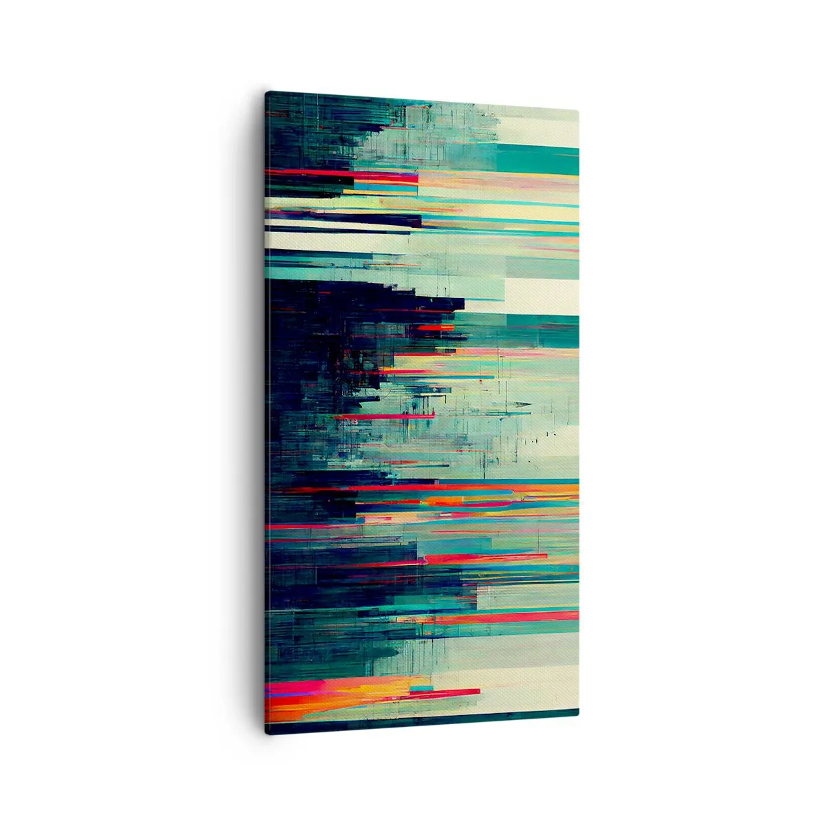Bild auf Leinwand - Leinwandbild - Futuristische Stadt - 55x100 cm