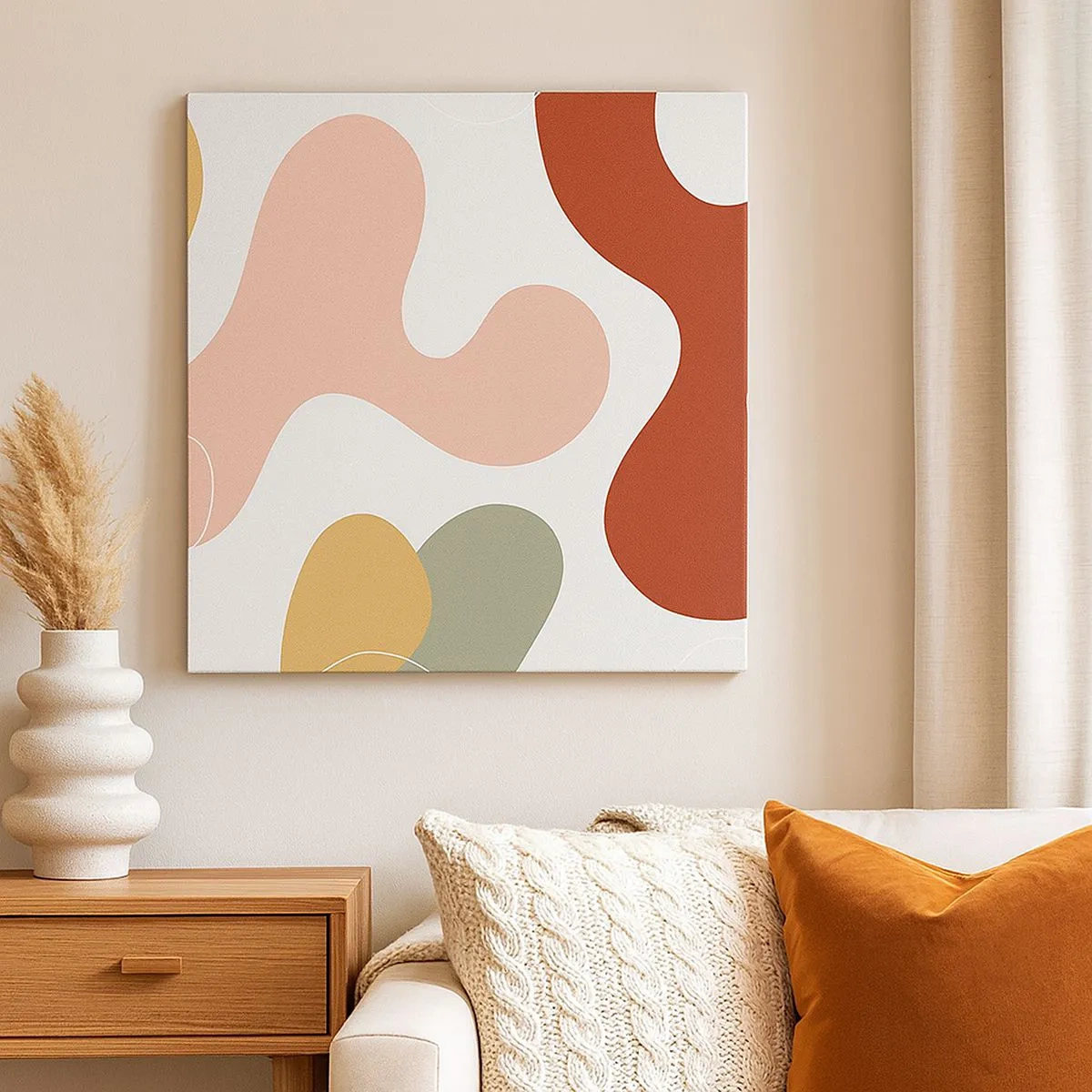 Bild auf Leinwand - Leinwandbild - Kringel oder Schnörkel? - 30x30 cm