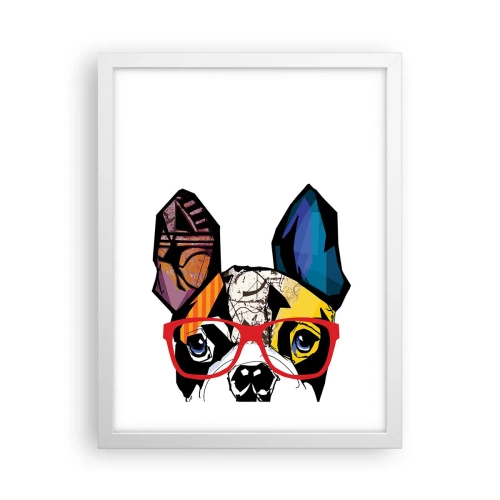 Poster in einem weißen Rahmen - Intellektuelle - 30x40 cm