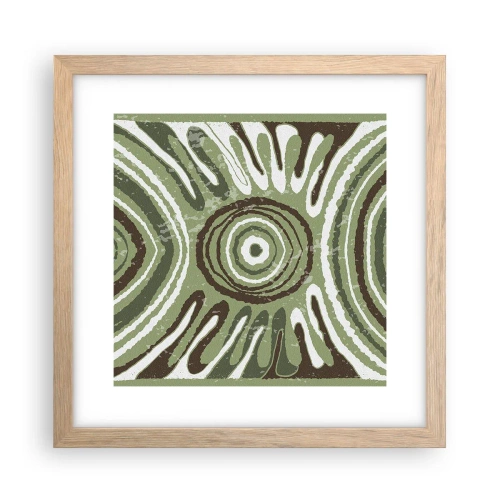 Poster in einem Rahmen aus heller Eiche - Explosion von Emotionen - 30x30 cm