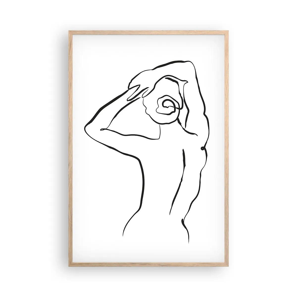 Poster in einem Rahmen aus heller Eiche - Morgenakte - 61x91 cm
