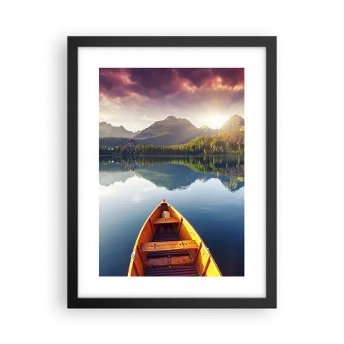 Poster in einem schwarzem Rahmen - Nichts gegen die Natur - 30x40 cm