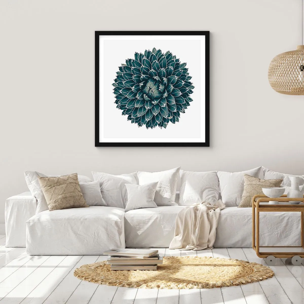 Poster in einem schwarzem Rahmen - Stern der Wüste - 40x40 cm