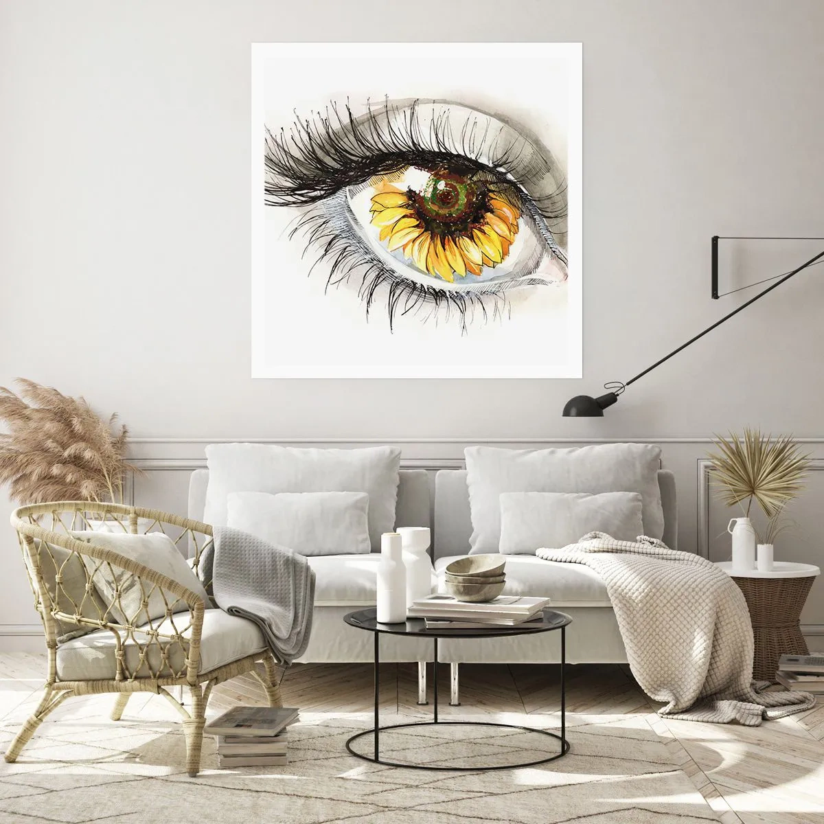 Poster - Ein Look so heiß wie der Sommer - 60x60 cm