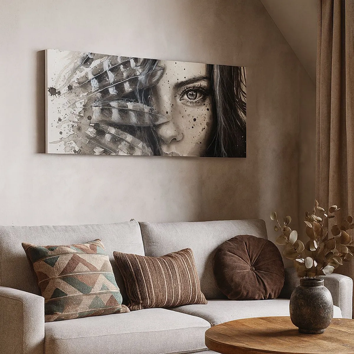 Bild auf Leinwand - Leinwandbild - Wilde Schönheit - 100x40 cm