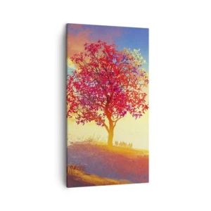 Bild auf Leinwand - Leinwandbild - Pilger am Ziel - 45x80 cm