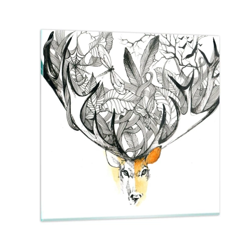 Glasbild - Bild auf glas - Ecken des Überflusses - 70x70 cm