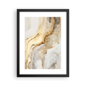 Poster in einem schwarzem Rahmen - Abstraktion: Schönheit und Güte - 30x40 cm