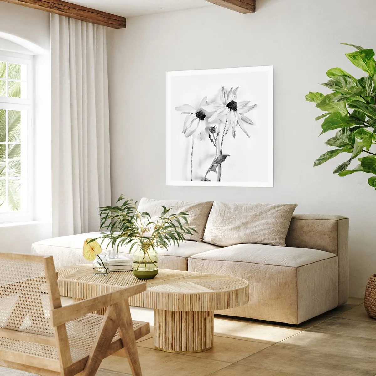 Poster - Niemand will allein sein - 40x40 cm