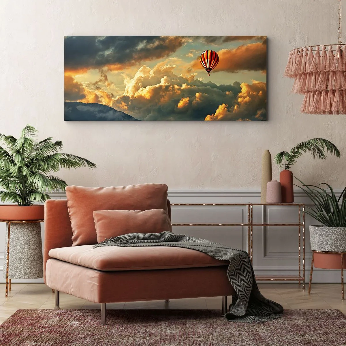 Bild auf Leinwand - Leinwandbild - Ich fliege, weil ich es will - 100x40 cm